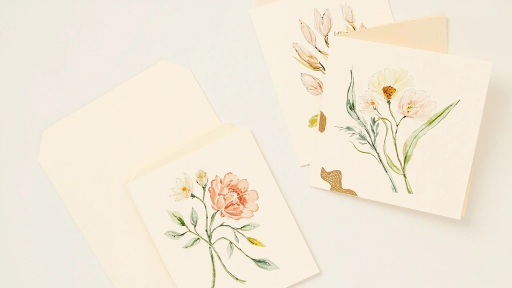 Liberty London Tana Lawn card range, flat-lay