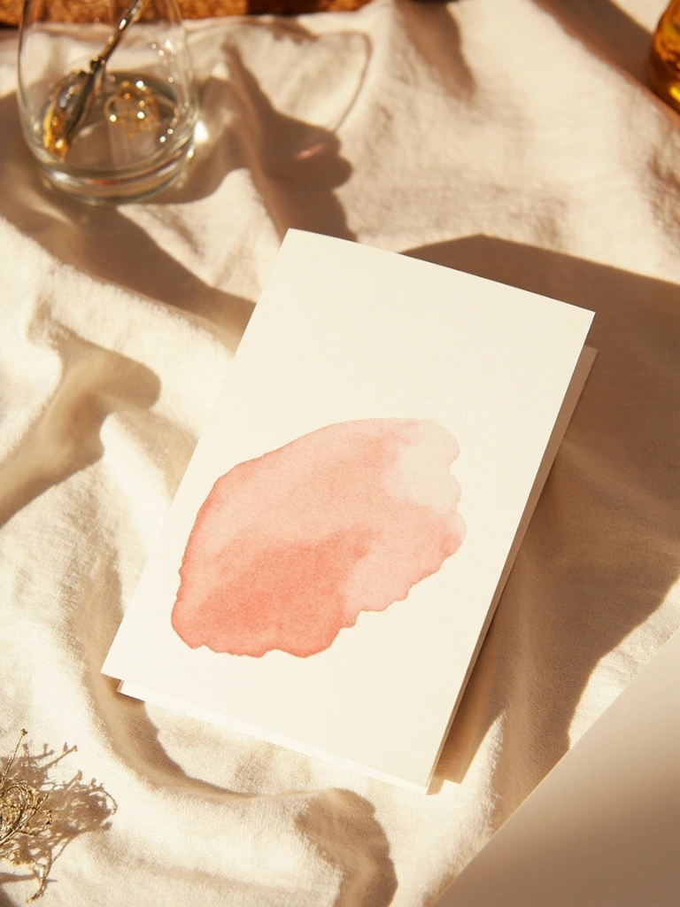 Risograph wedding card by Atelier Brun